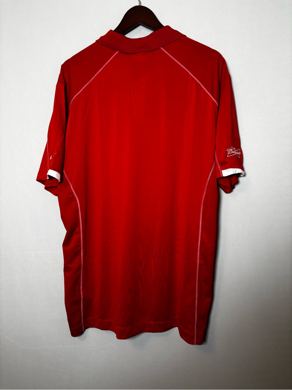 Nike Men’s Budweiser Red Golf Shirt XL New - Picture 6 of 6